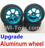 Wltoys K929 Parts-Upgrade Aluminum wheel(4pcs-Include the Tire leather),Wltoys K929 desert RC Truck Parts,1:18 rc car and rc racing car Parts